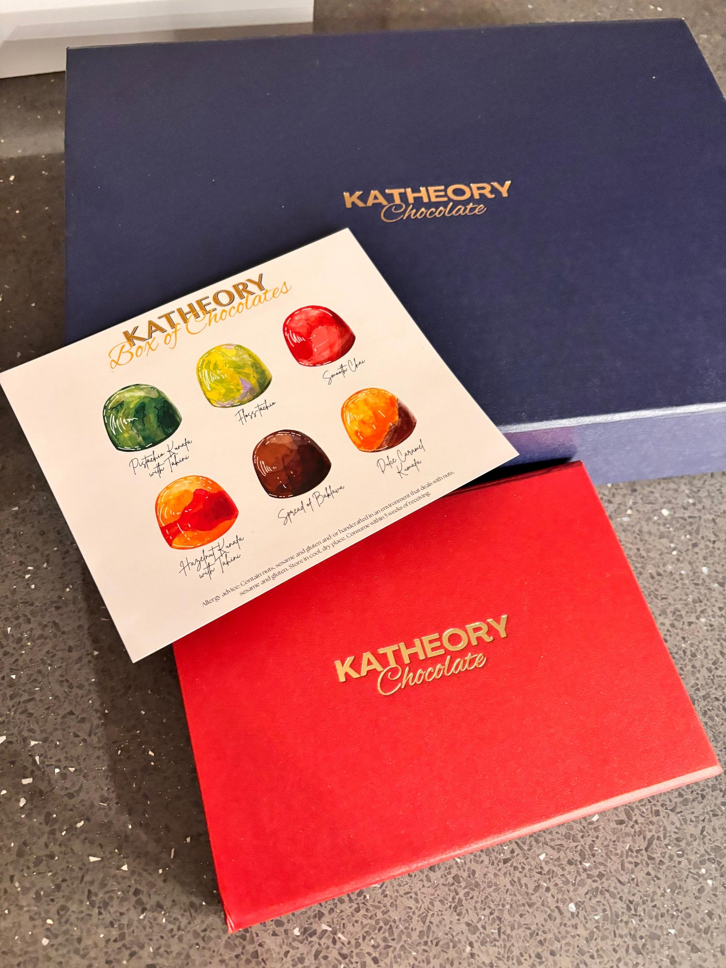 Katheory Chocolate Box - 12 Bon Bons, 6 Flavours
